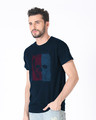 Shop Red And Blue Half Sleeve T-Shirt-Design