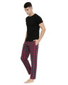 Shop Red And Grey Checked Pyjamas-Full