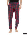 Shop Red And Grey Checked Pyjamas-Front