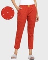 Shop Red AOP Geometric Print C Pyjamas-Front