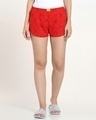 Shop Red AOP Geometric Print F Boxers-Front