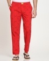 Shop Red AOP Geometric Print F Pyjamas-Front