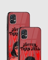 Shop Red & Black Hotter Than Hell Premium Glass Case for Nothing Phone (1)-Design