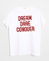 Shop Red Conqueror Half Sleeve T-Shirt-Front