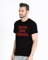 Shop Red Conqueror Half Sleeve T-Shirt-Design