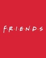 Shop Men's Red Friends Typography Sweatshirt-Full