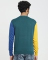 Shop Men's Blue & Red Color Block Flat Knit Sweater-Design