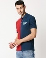 Shop Red Half & Half Polo T-Shirt-Design