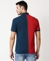Shop Red Half & Half Polo T-Shirt-Full