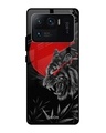 Shop Red Moon Tiger Printed Premium Glass Cover For Mi 11 Ultra (Impact Resistant, Matte Finish)-Front