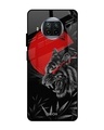 Shop Red Moon Tiger Printed Premium Glass Cover For Xiaomi Mi 10i 5G (Impact Resistant, Matte Finish)-Front
