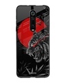 Shop Red Moon Tiger Printed Premium Glass Cover For Xiaomi Redmi K20 Pro (Impact Resistant, Matte Finish)-Front