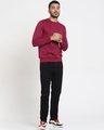 Shop Men's Plum Red Sweatshirt-Full
