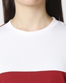 Shop Red Velvet-White Color Block Boyfriend T-Shirt