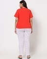 Shop Women's Red & White Mickey Nightwear Set-Design
