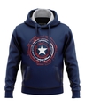 Shop Captain America: Mechanical Shield   Marvel Official Hoodie-Front