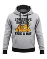 Shop Conserve Energy   Garfield Official Hoodie-Front