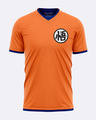 Shop Men's Orange Dragon Ball Z Official Half Sleeve Cotton T-shirt-Front