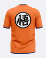 Shop Men's Orange Dragon Ball Z Official Half Sleeve Cotton T-shirt-Back