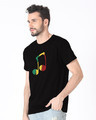 Shop Reggae Pastel Note Half Sleeve T-Shirt-Design