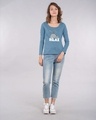 Shop Relax Chibi Bunny Scoop Neck Full Sleeve T-Shirt (LTL)-Design