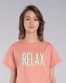 Shop Relax Wave Boyfriend T-Shirt-Front
