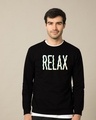 Shop Relax Wave Fleece Light Sweatshirt-Front