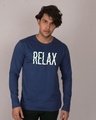 Shop Relax Wave Full Sleeve T-Shirt-Front