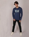 Shop Relax Wave Full Sleeve T-Shirt-Design
