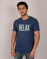 Shop Relax Wave Half Sleeve T-Shirt-Front