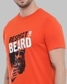 Shop Respect The Beard Printed T-Shirt