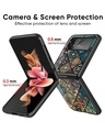 Shop Retro Art Premium Glass Case for Samsung Galaxy Z Flip4 5G (Shock Proof, Scratch Resistant)