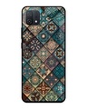 Shop Retro Art Printed Premium Glass Cover for Oppo A16K (Shockproof, Light Weight)-Front