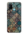 Shop Retro Art Printed Premium Glass Cover for Realme 7i (Shock Proof, Lightweight)-Front