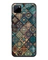 Shop Retro Art Printed Premium Glass Cover for Realme C21Y (Shockproof, Light Weight)-Front