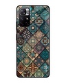 Shop Retro Art Printed Premium Glass Cover for Redmi Note 11T 5G (Shock Proof, Lightweight)-Front