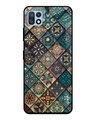 Shop Retro Art Printed Premium Glass Cover for Samsung Galaxy F42 5G (Shock Proof, Light Weight)-Front
