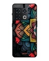 Shop Retro Gorgeous Flower Printed Premium Glass Cover For OnePlus 10 Pro 5G (Matte Finish)-Front