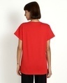 Shop Retro Red Boyfriend T-Shirt-Full
