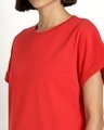 Shop Retro Red Boyfriend T-Shirt