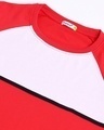 Shop Retro Red Color Block T-Shirt