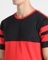 Shop Retro Red Front Panel T-Shirt