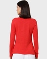 Shop Retro Red Full Sleeve Henley T-Shirt-Full