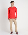 Shop Retro Red Full Sleeve T-Shirt