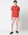 Shop Retro Red Polo T-Shirt-Full