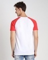 Shop Retro Red Raglan Color Block T-Shirt-Full