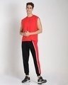 Shop Retro Red Side Panel Joggers