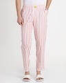 Shop Retro Red Stripe Pyjamas-Front