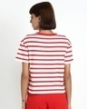 Shop Retro Red Stripe Short Top-Full