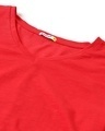Shop Women's Retro Red V-Neck T-shirt